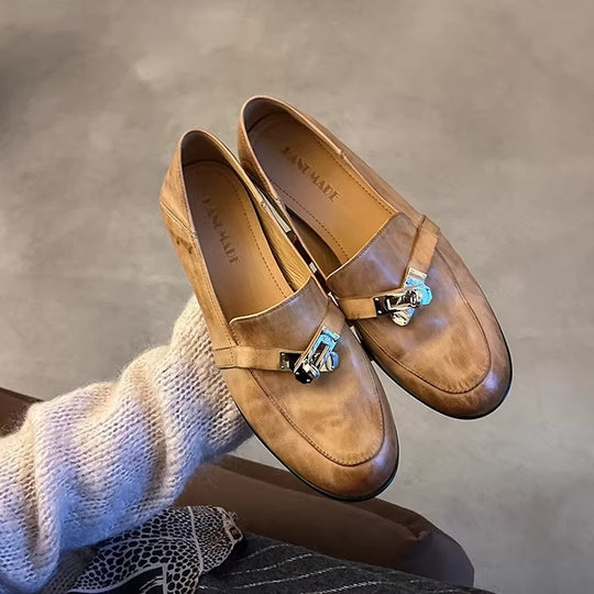 Damen Mokassins mit eleganter Schnallenverzierung R&B