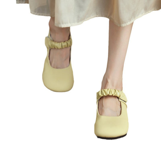 Damen elegante Ballerinas mit elastischem Riemen R&B