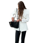 Damen Modischer Oversize-Blazer mit Schulterpolstern R&B
