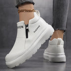 Damen nan Plateau-Sneaker mit seitlichem Reißverschluss, gepolstertem Komfortfußbett und profiliertem Laufprofil R&B