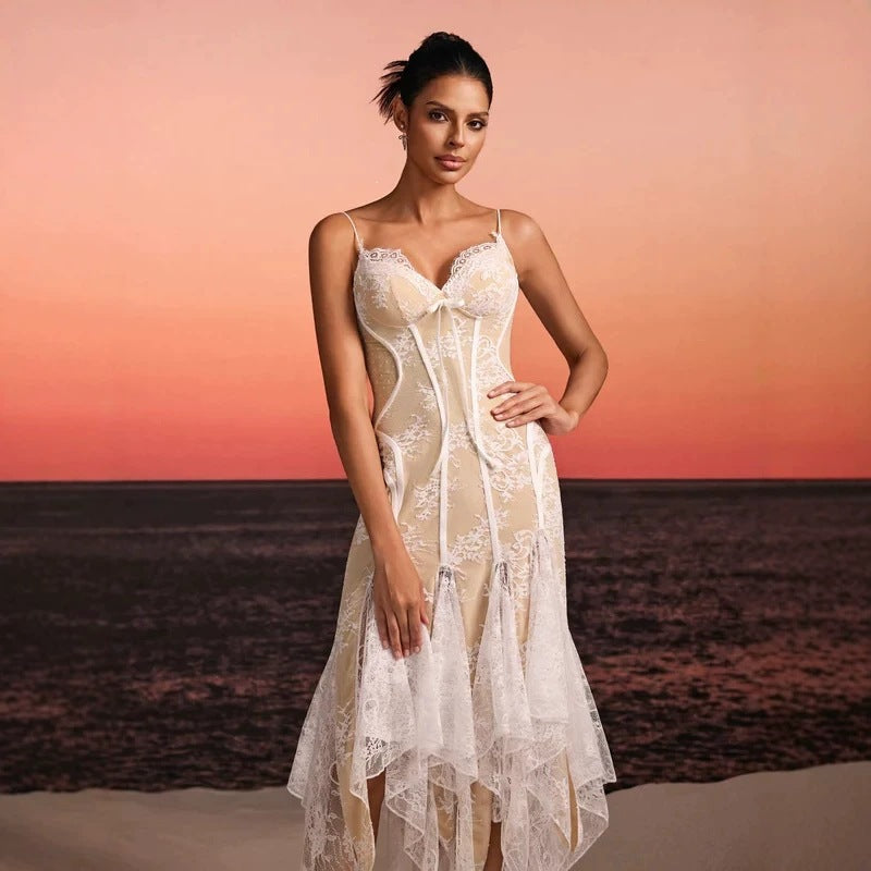 Damen Spitzen-Corsage mit verführerischen Details R&B