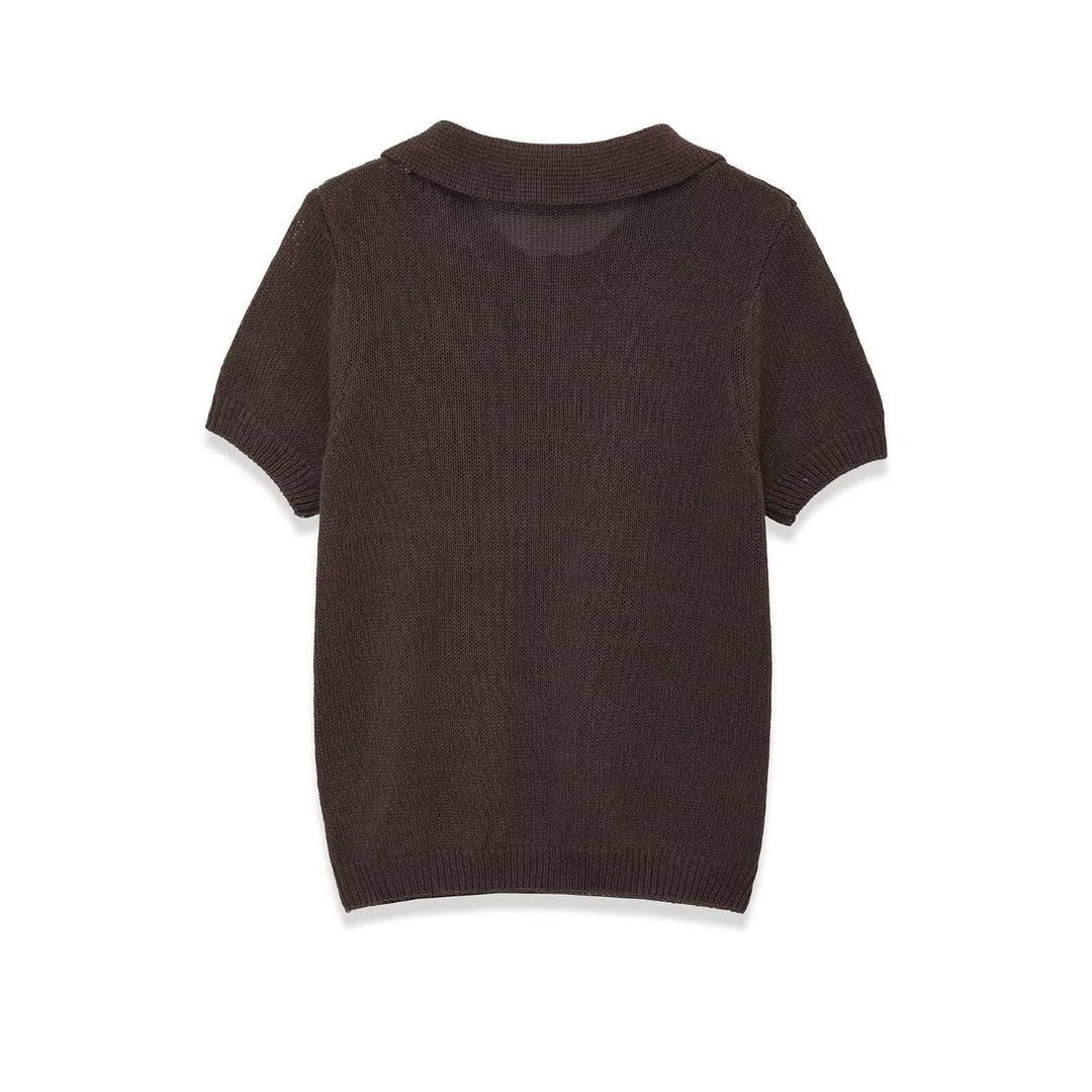 Damen Polohemd mit elegantem Kragen und hochwertigen Knopfdetails R&B