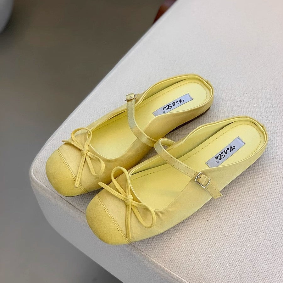 Damen Ballerinas mit modischem Riemchen und eleganter Schleifenapplikation R&B