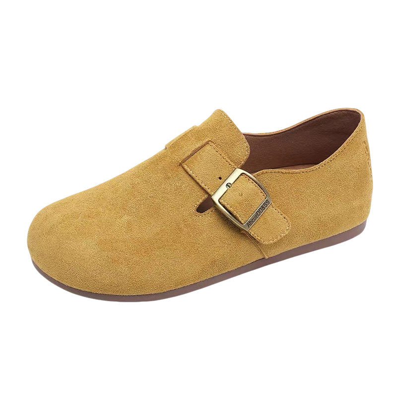 Damen Komfortable Slipper aus hochwertigem Wildleder R&B