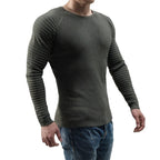 Herren modischer Strickpullover mit innovativer Rippstruktur R&B