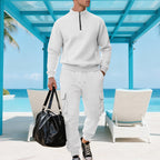 Herren Sportliches Ensemble mit Stehkragen und praktischen Cargotaschen R&B