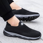 Damen Slip-On Laufschuhe mit atmungsaktivem Mesh-Obermaterial und flexibler Sohle R&B
