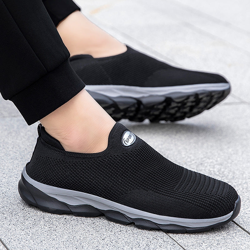 Damen Slip-On Laufschuhe mit atmungsaktivem Mesh-Obermaterial und flexibler Sohle R&B
