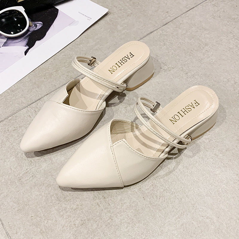 Damen elegante Sling-Pumps mit verstellbarem Riemchen und spitzem Zehenbereich R&B
