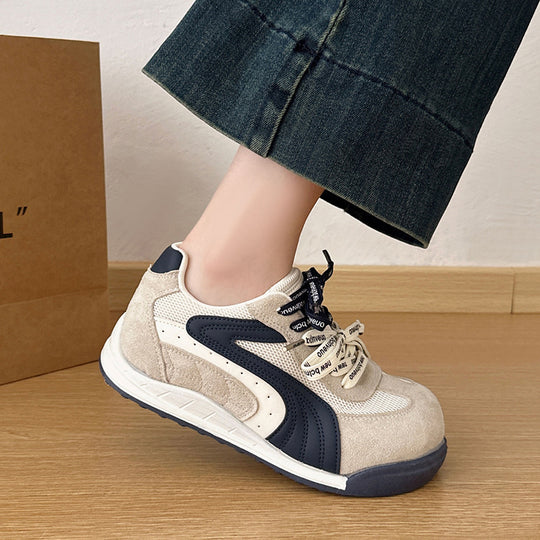 Damen Sneakers im einzigartigen Retro-Design mit hochwertigem Wildleder und atmungsaktiver Mesh-Oberfläche R&B