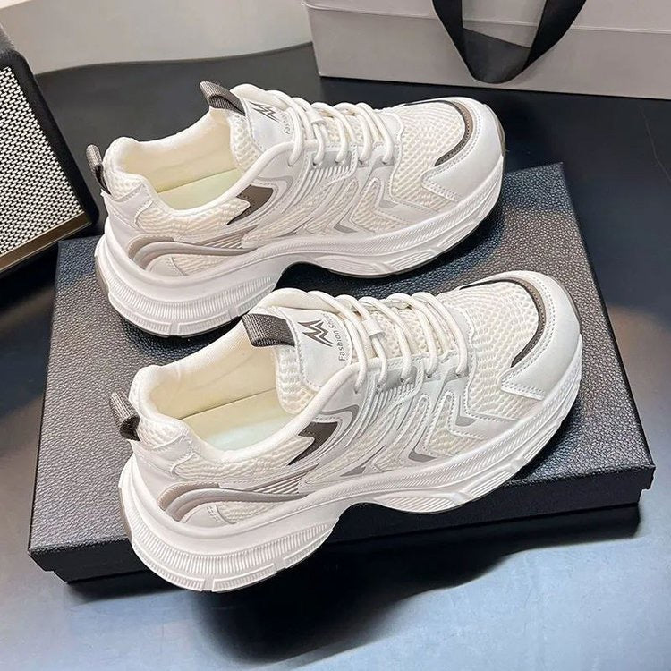 Damen Sportliche Laufschuhe mit atmungsaktivem Mesh-Obermaterial und stabiler Dämpfung R&B