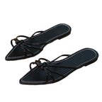Damen trendige Sling-Sandalen mit eleganten Knotendetails R&B