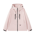 Herren wasserabweisende Outdoor-Jacke mit verstellbarer Kapuze und multifunktionalen Taschen R&B