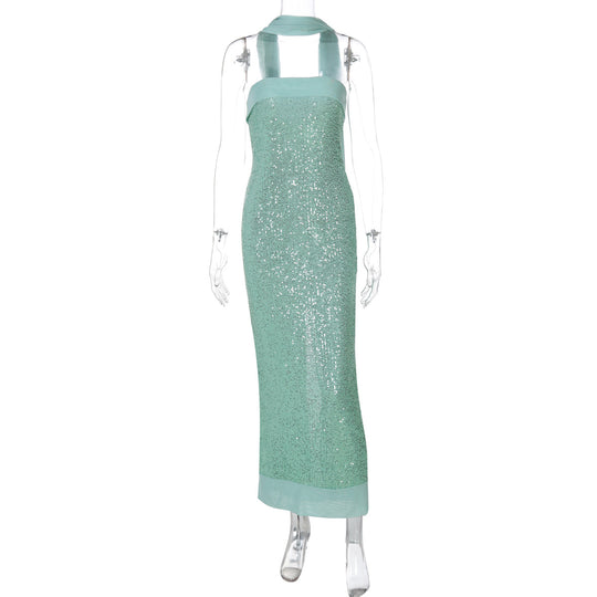 Damen Glamouröses Abendkleid mit schimmernden Pailletten und figurbetonter Silhouette R&B
