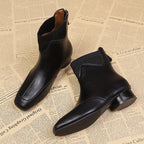 Damen elegante Chelsea-Stiefeletten mit flexiblem Stretch-Einsatz R&B