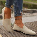 Damen Atmungsaktive Slip-On Ballerinas aus flexiblem Mesh-Material