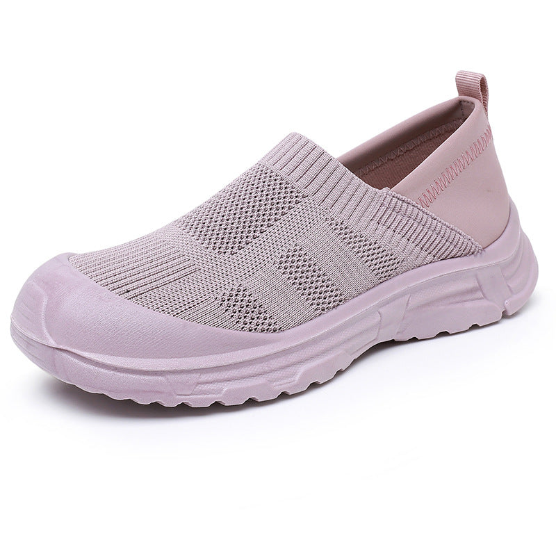 Damen Bequeme Slip-On Sneakers mit rutschfester Sohle und atmungsaktivem Obermaterial R&B