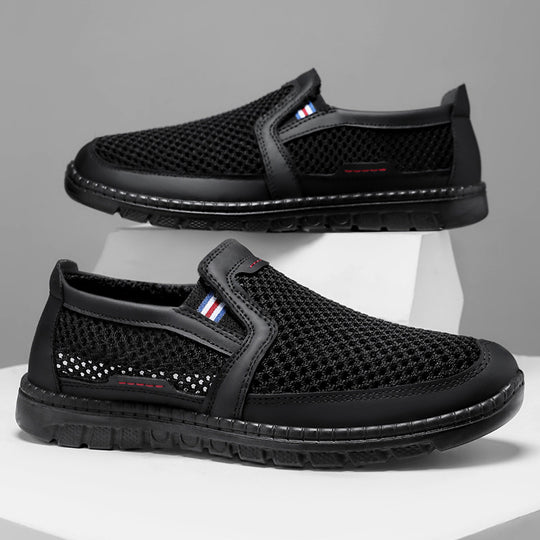Damen Komfortable und atmungsaktive Slip-On Freizeitschuhe mit luftdurchlässigem Obermaterial R&B