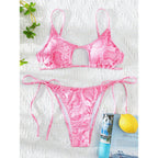 Damen Bikini mit raffiniertem Cut-Out Design und elastischen Bändern R&B
