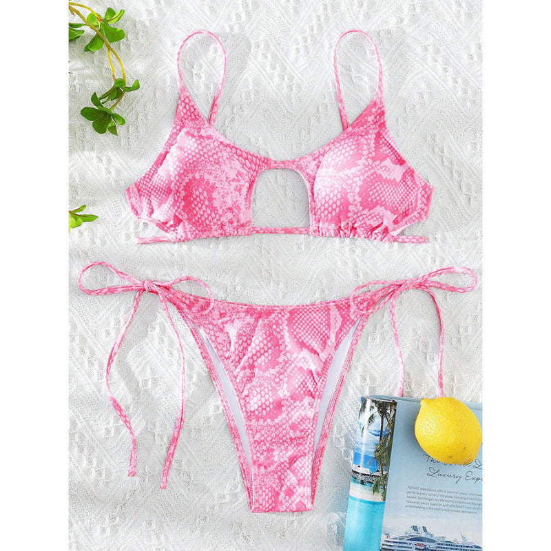 Damen Bikini mit raffiniertem Cut-Out Design und elastischen Bändern R&B