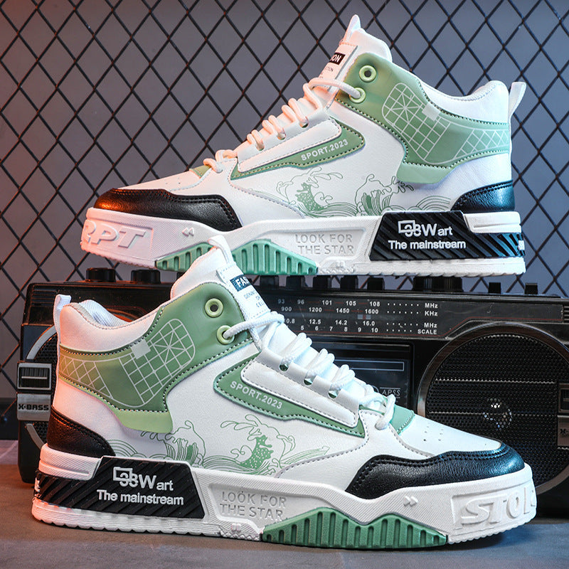 Damen Modische Hochsneaker mit grafischen Details R&B