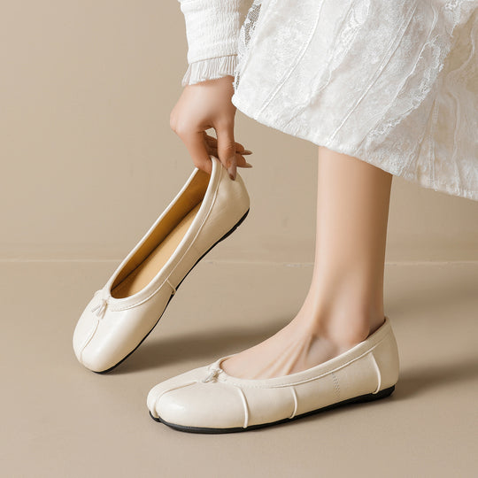 Damen Ballerinas mit komfortabler Passform und schickem Schnürdetail R&B