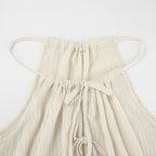Damen luftiges Blusenkleid mit verstellbaren Trägern und Rüschendetails R&B
