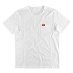 Herren nan klassisches Rundhals-T-Shirt mit Brusttasche und verstärktem Saum R&B
