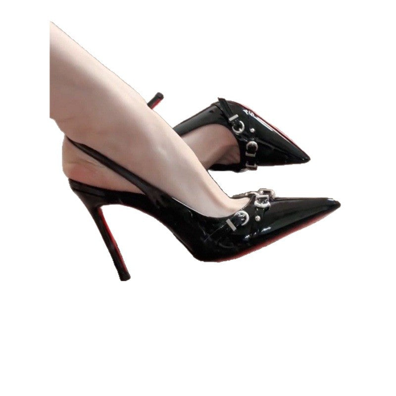 Damen Slingback High Heels mit glamourösen Verzierungen R&B