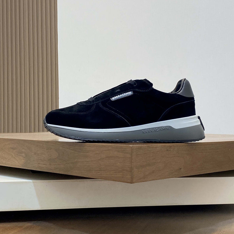 Damen Komfortable Wildleder Sneakers mit atmungsaktiver Innensohle R&B