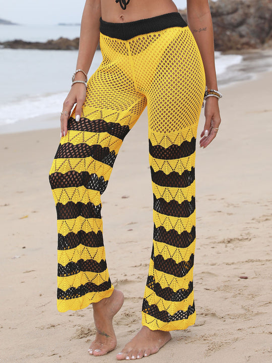 Damen gehäkelte Strandhose R&B
