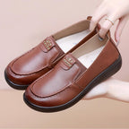 Damen Slip-On Halbschuhe aus Leder mit elastischem Innenbereich R&B