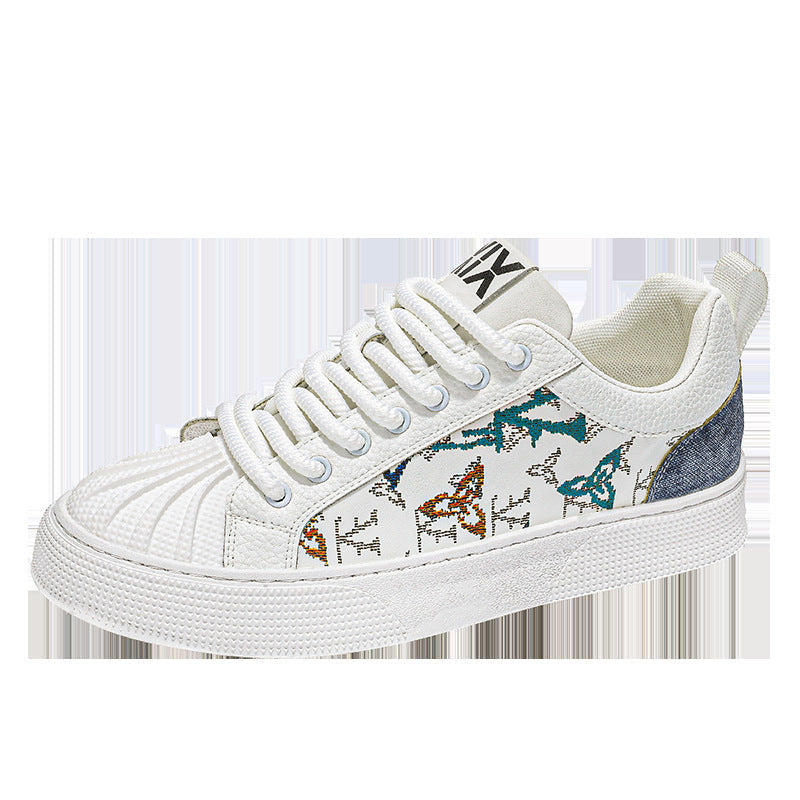 Damen Modische Sneakers mit einzigartigem Muster und rutschfester Sohle
