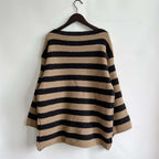 R&B | Gestreifter Strickpullover Mit Sanften Farben