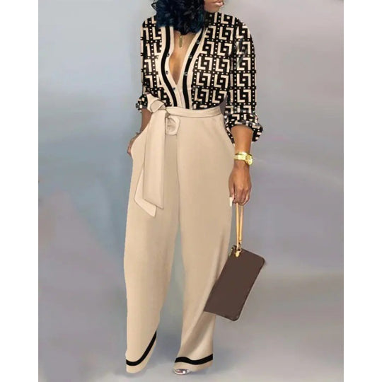 Damen Denim Jumpsuit mit modischem Patchwork-Design und praktischen Taschen R&B