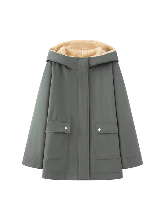 Damen Übergangsjacke mit kuscheligem Innenfutter und praktischen Taschen R&B