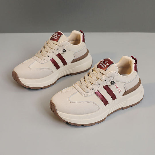 Damen modische Sneakers mit robustem Obermaterial und dämpfendem Sohlenprofil R&B