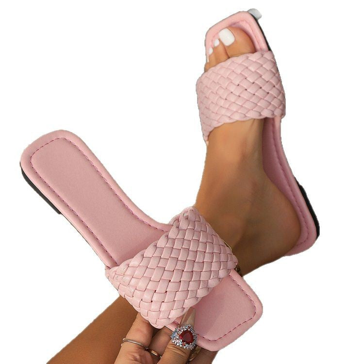 Damen Geflochtene Pantoletten R&B