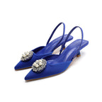 Damen Sling-Pumps mit elegantem Perlenschmuck und bequemer Laufsohle R&B