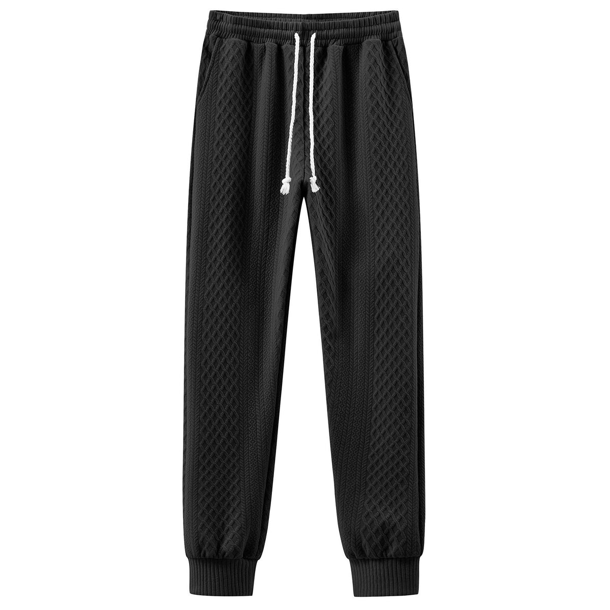 Herren Komfortable Strick-Jogginghose mit modernem Design und elastischem Bund R&B