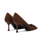 Damen elegante Pumps mit modischem Schleifen-Detail