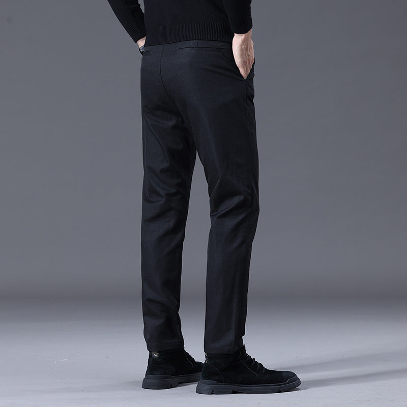Herren entspannte Slim-Fit Hose mit praktischen Eingrifftaschen R&B