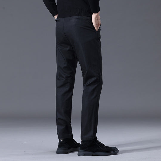 Herren entspannte Slim-Fit Hose mit praktischen Eingrifftaschen R&B
