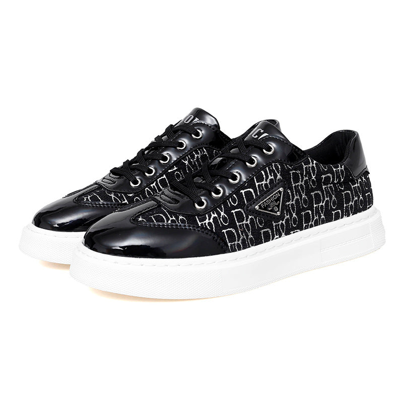 Damen Modische Sneakers mit exklusivem Muster und glänzender Oberfläche R&B