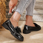 Damen elegante Mokassins mit Schleifen-Design R&B