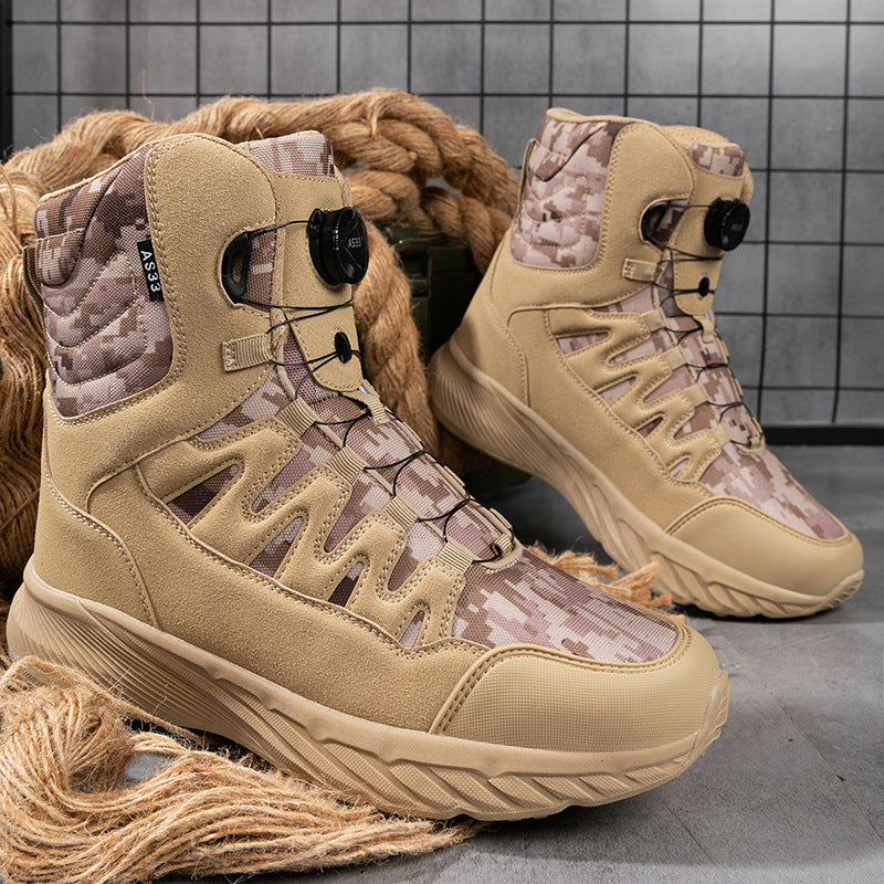 Herren hochgeschnittene Outdoor-Schuhe mit innovativem Schnellschnürsystem R&B