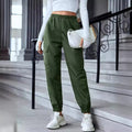 Damen Freizeit-Cargo-Hose mit elastischem Bund und praktischen Taschen R&B