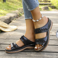 Damen Komfortable Zehensandalen mit modischer Schnittführung R&B