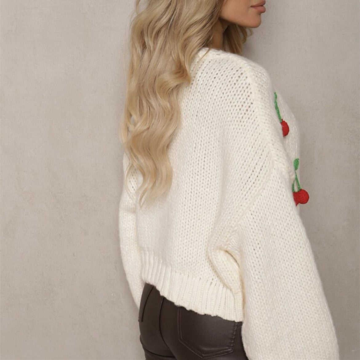 Damen Verspielter Strick-Cardigan mit dekorativen Details