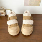 Damen Komfortable Sneaker mit weichem Fleece-Innenfutter und praktischem Klettverschluss R&B